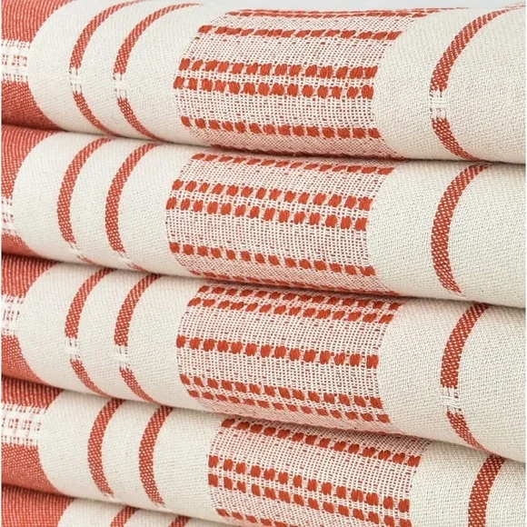 S X S W Desert Red Towel Blanket FLiPSiDE Threads Anthropologie Organic Cotton - Picture 6 of 13